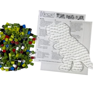 Hama Bügelperlen midi Dino 450 Stück mit Stiftplatte Blister
